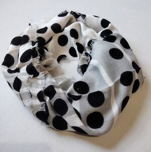 Infinity scarf with Polka Dot Designs